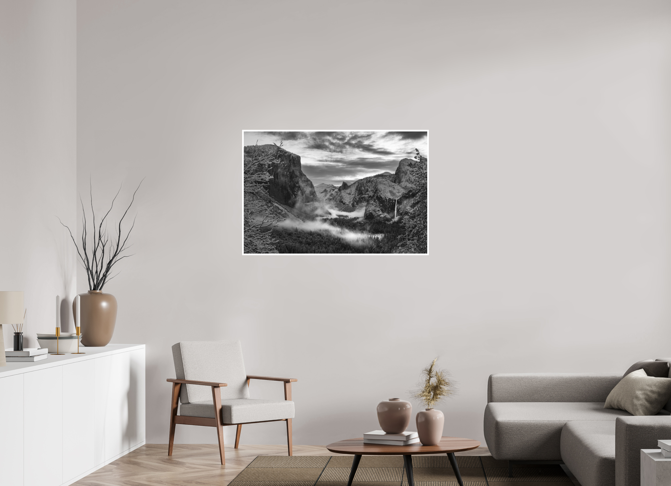 45 x 30″, Hahnemühle Photo Rag Yosemite in Winter’s Embrace
