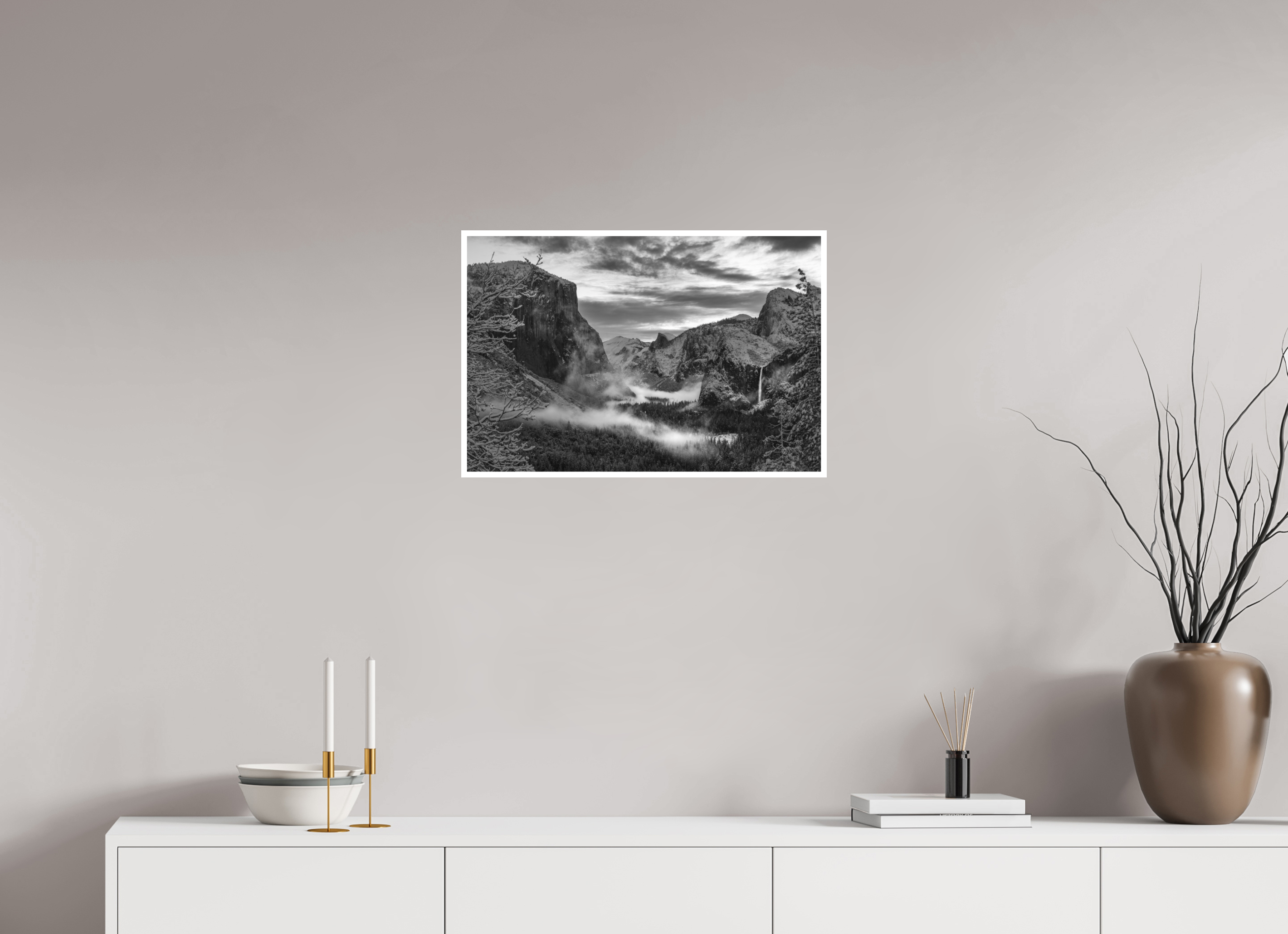 24 x 16″, Hahnemühle Photo Rag Yosemite in Winter’s Embrace