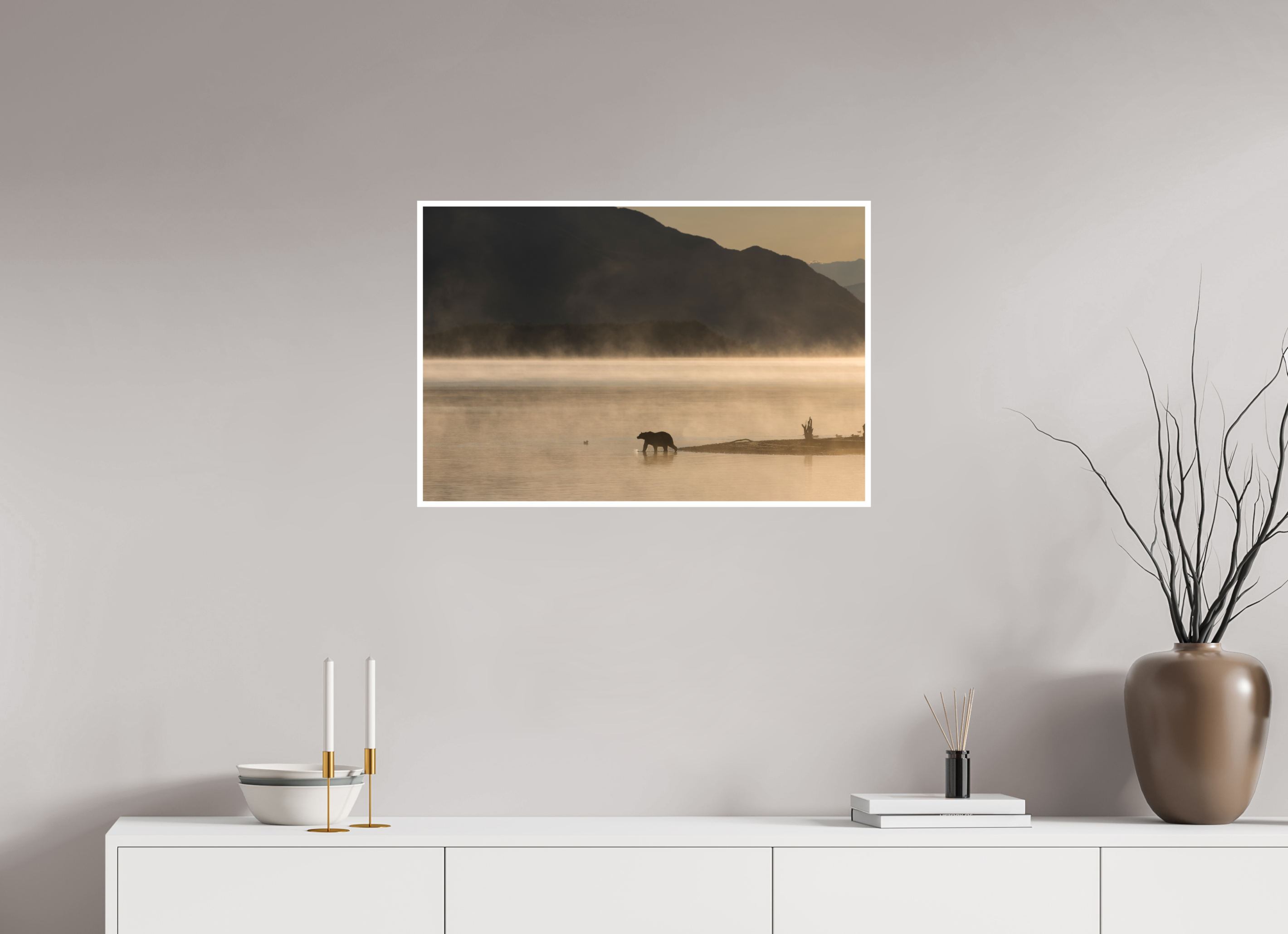 30 x 20″, Hahnemühle German Etching A Bears Sunrise