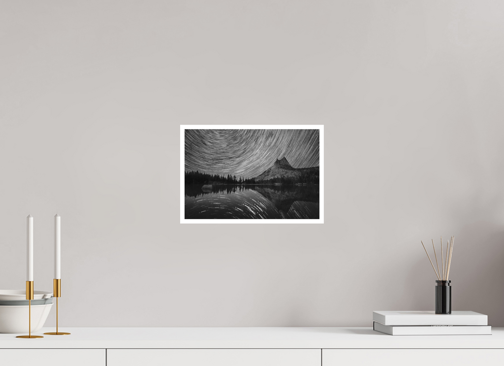 12 x 8″, Hahnemühle Photo Rag Cathedral Peak Under the Moonlit Sky