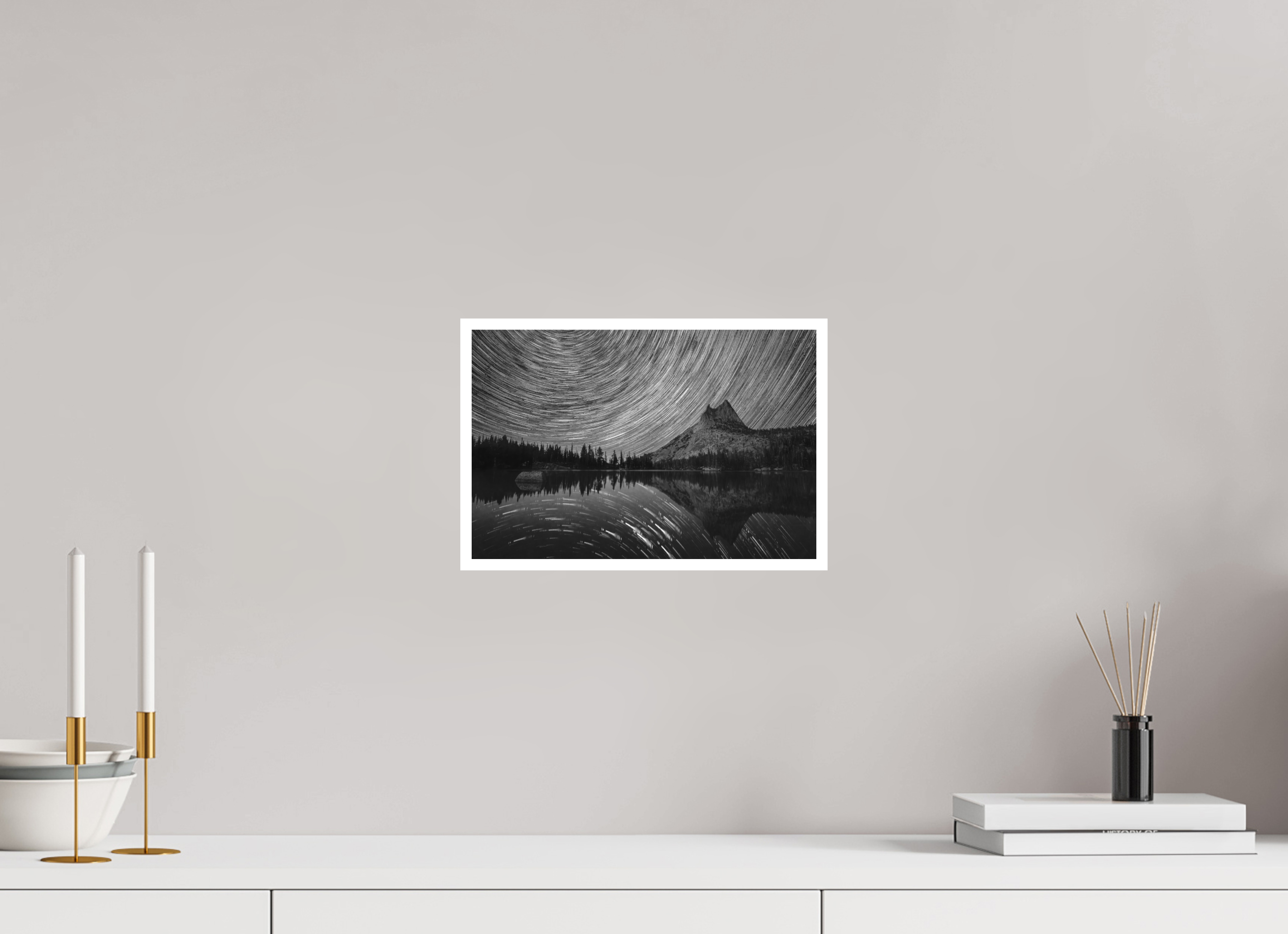 12 x 8″, Hahnemühle Photo Rag Cathedral Peak Under the Moonlit Sky