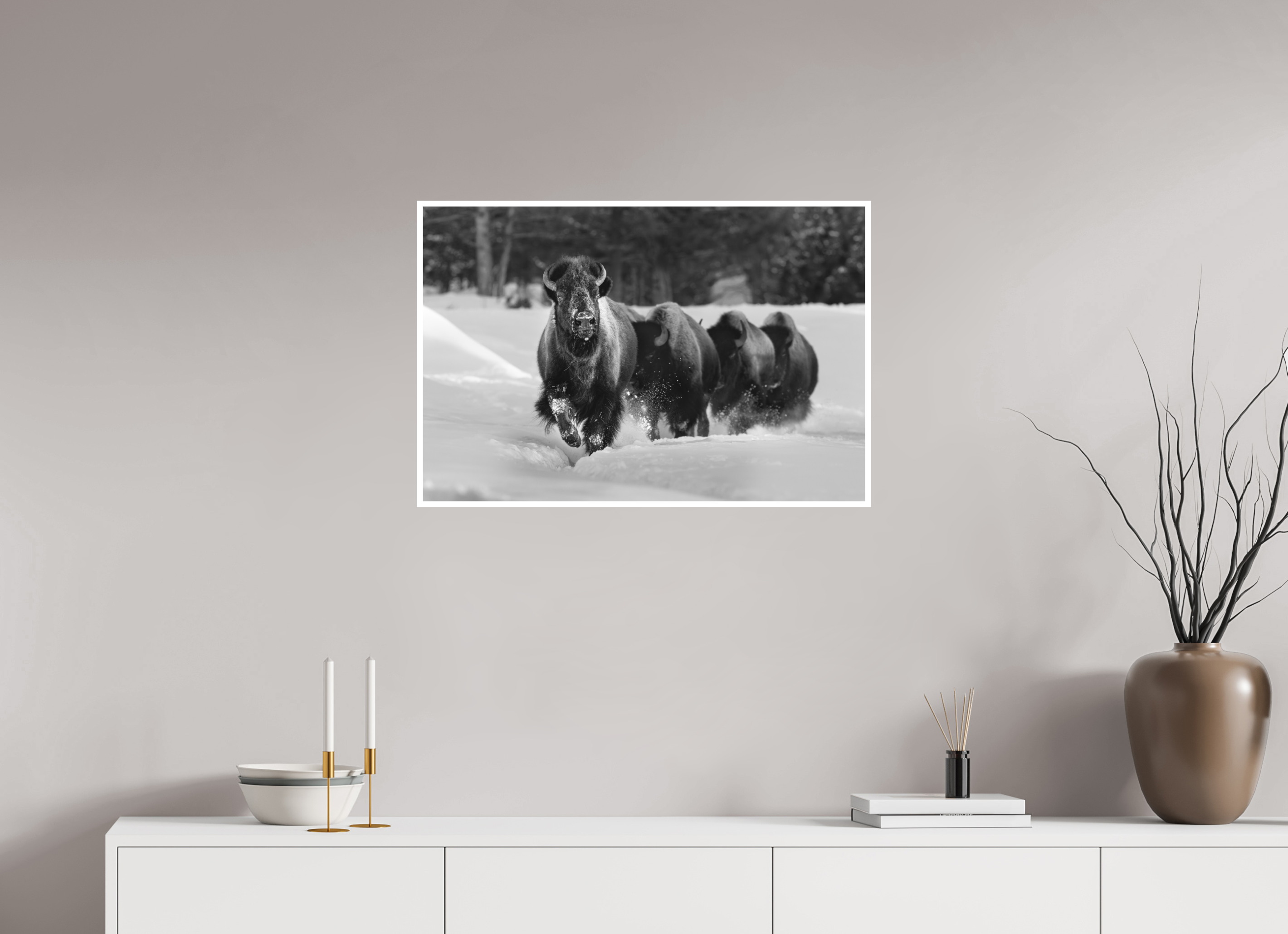 30 x 20″, Hahnemühle Photo Rag Charge Through Winter