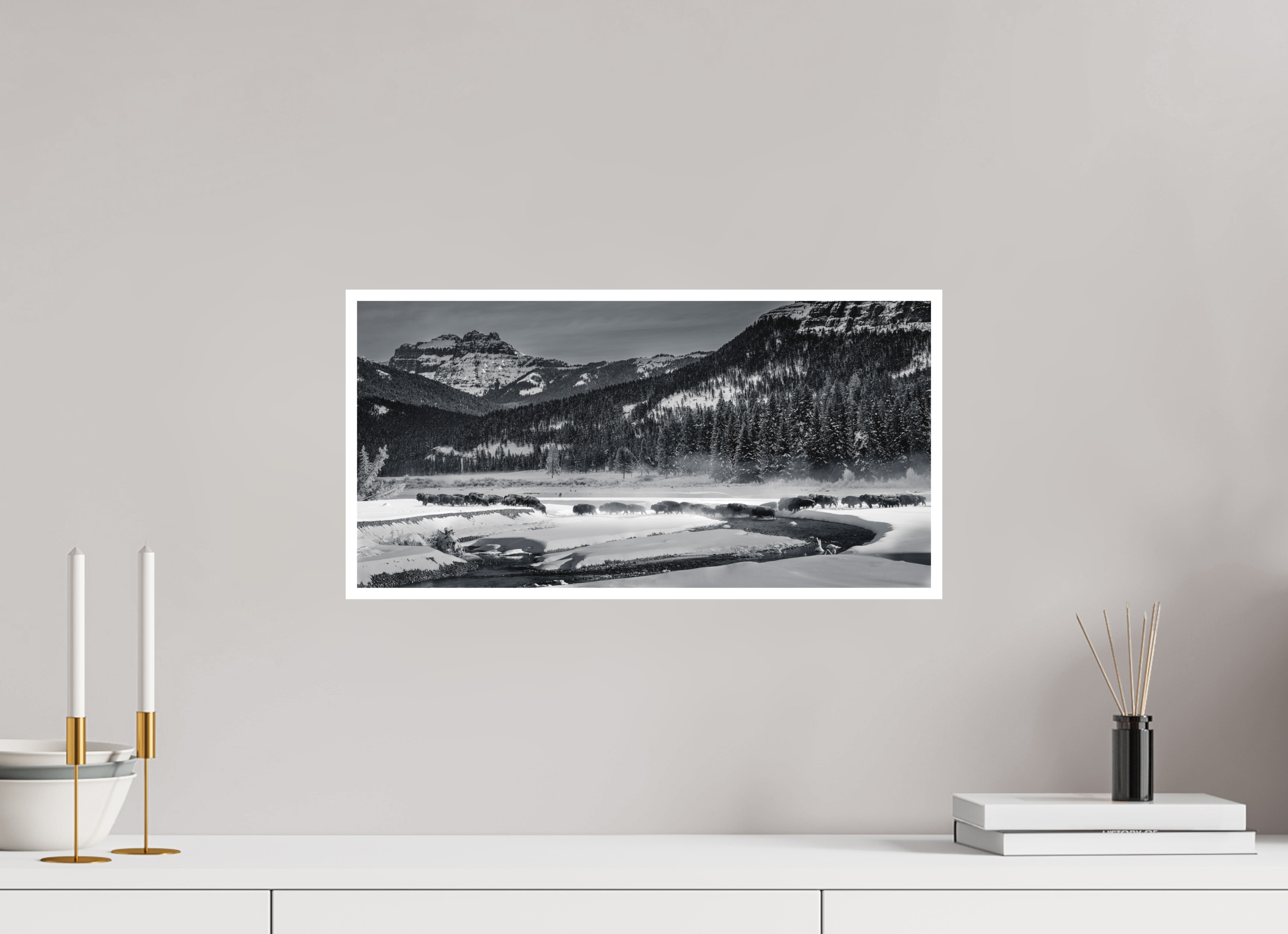 20 x 10″, Hahnemühle Photo Rag Return to the Lamar