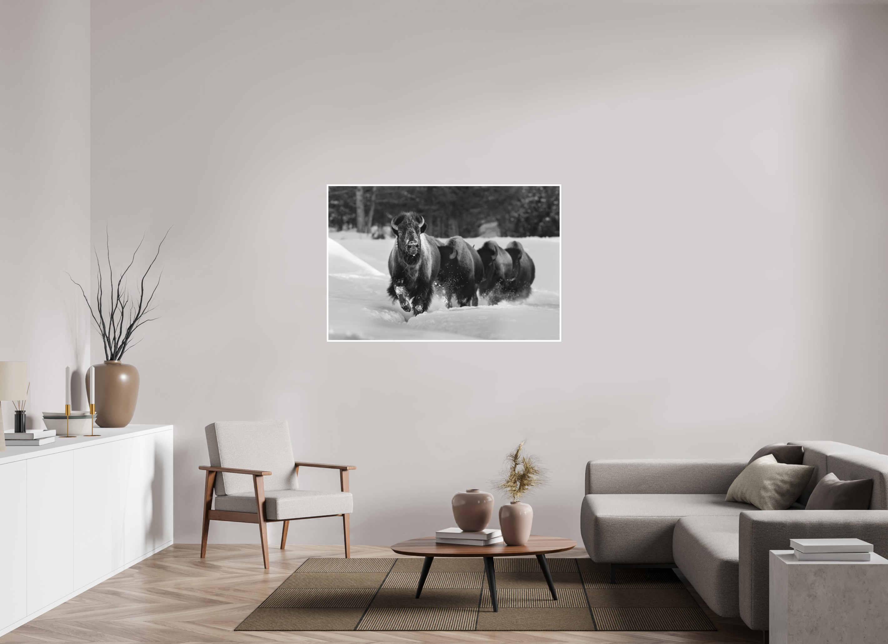 54 x 36″, Hahnemühle Photo Rag Charge Through Winter