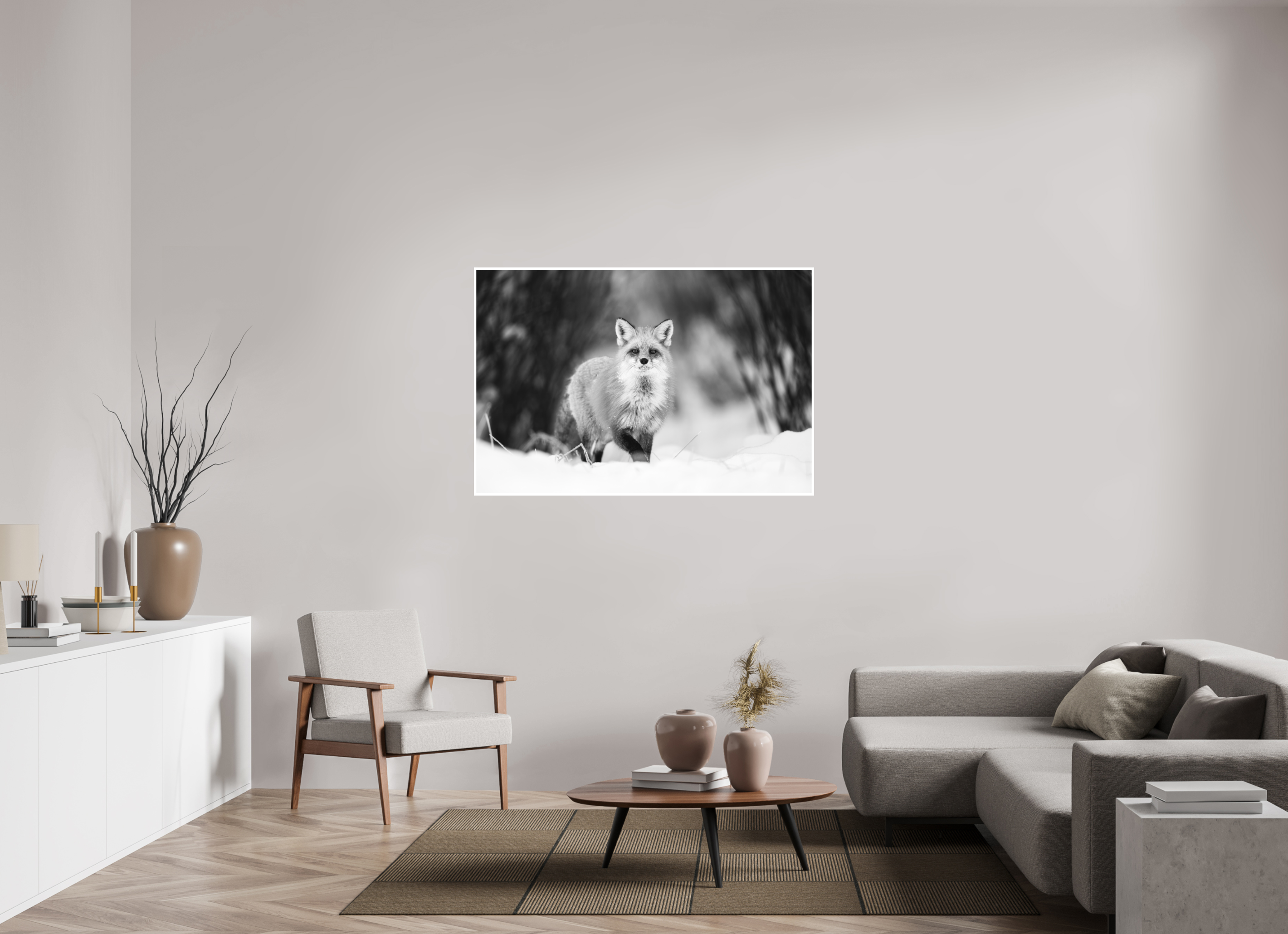 54 x 36″, Hahnemühle Photo Rag Silent Hunter of the Snow