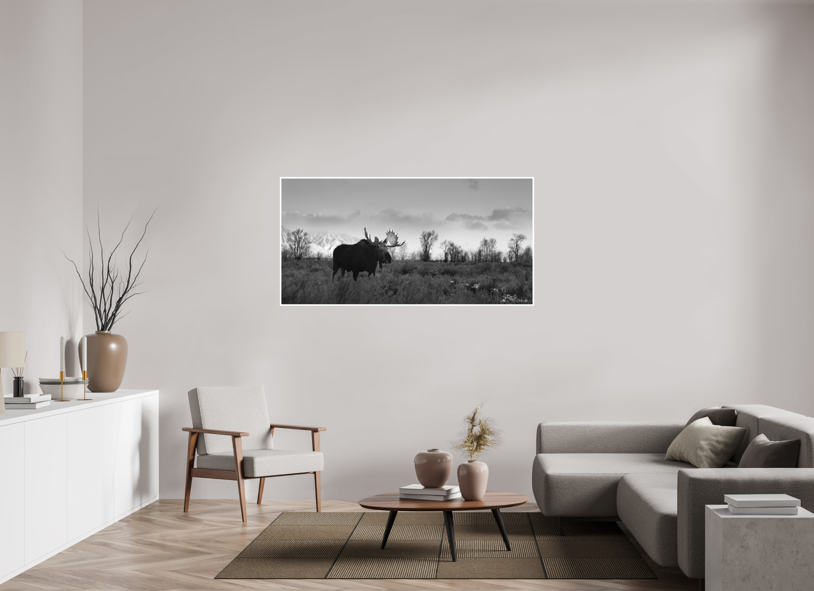 64 x 32″, Hahnemühle Photo Rag First Light of Winter