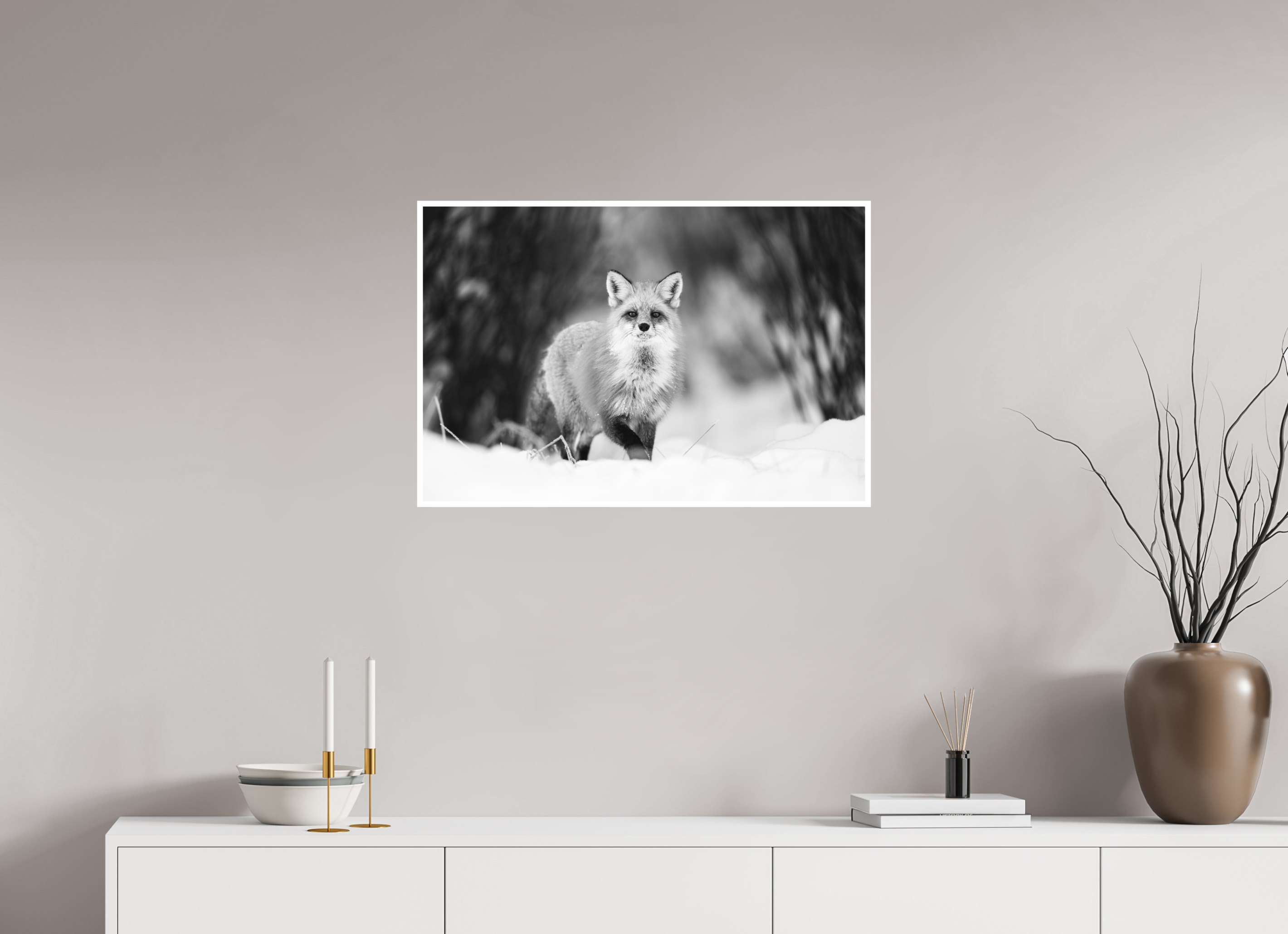 30 x 20″, Hahnemühle Photo Rag Silent Hunter of the Snow