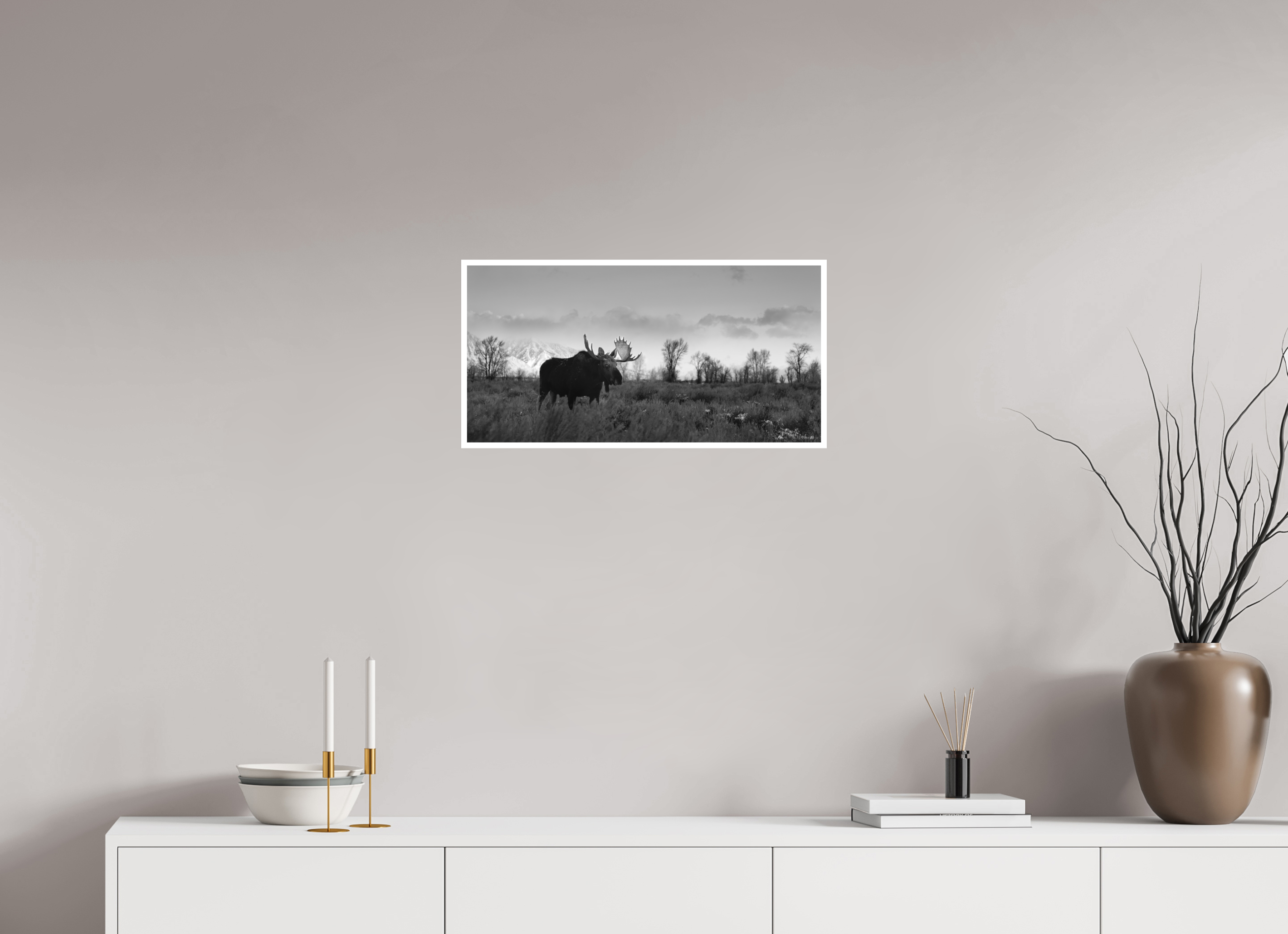 24 x 12″, Hahnemühle Photo Rag First Light of Winter