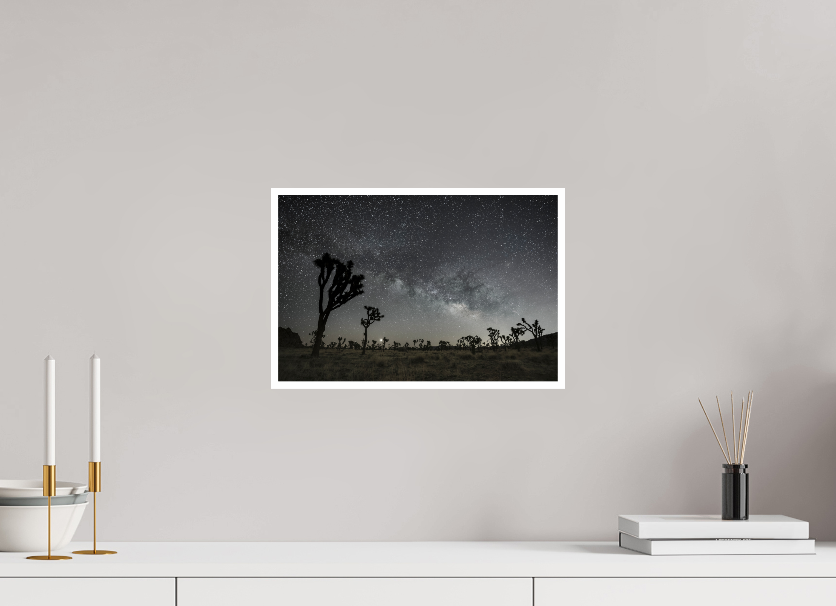 15 x 10″, Photo Rag Baryta Desert Dawn Under the Milky Way