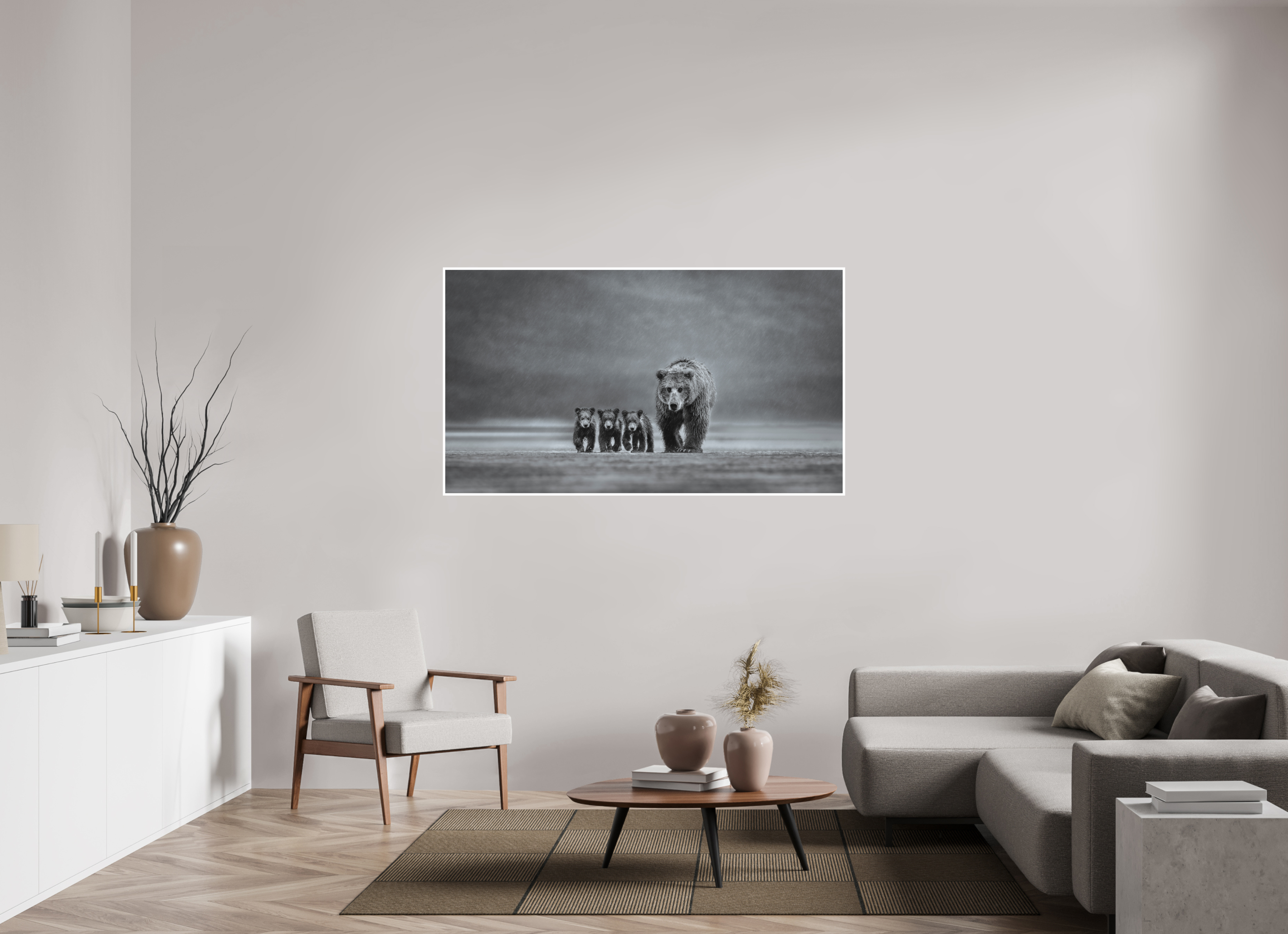 64 x 36″, Hahnemühle Photo Rag Endurance - Mum with Three Cubs