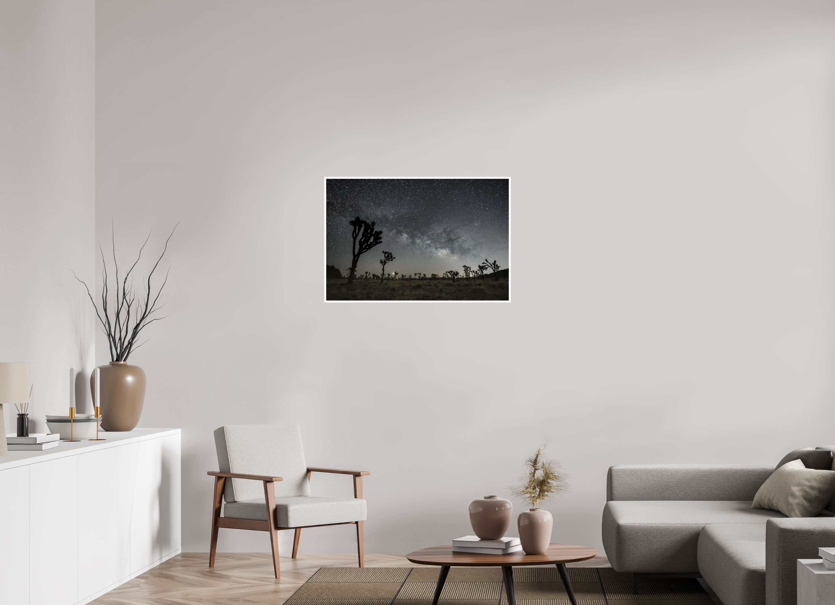 36 x 24″, Photo Rag Baryta Desert Dawn Under the Milky Way