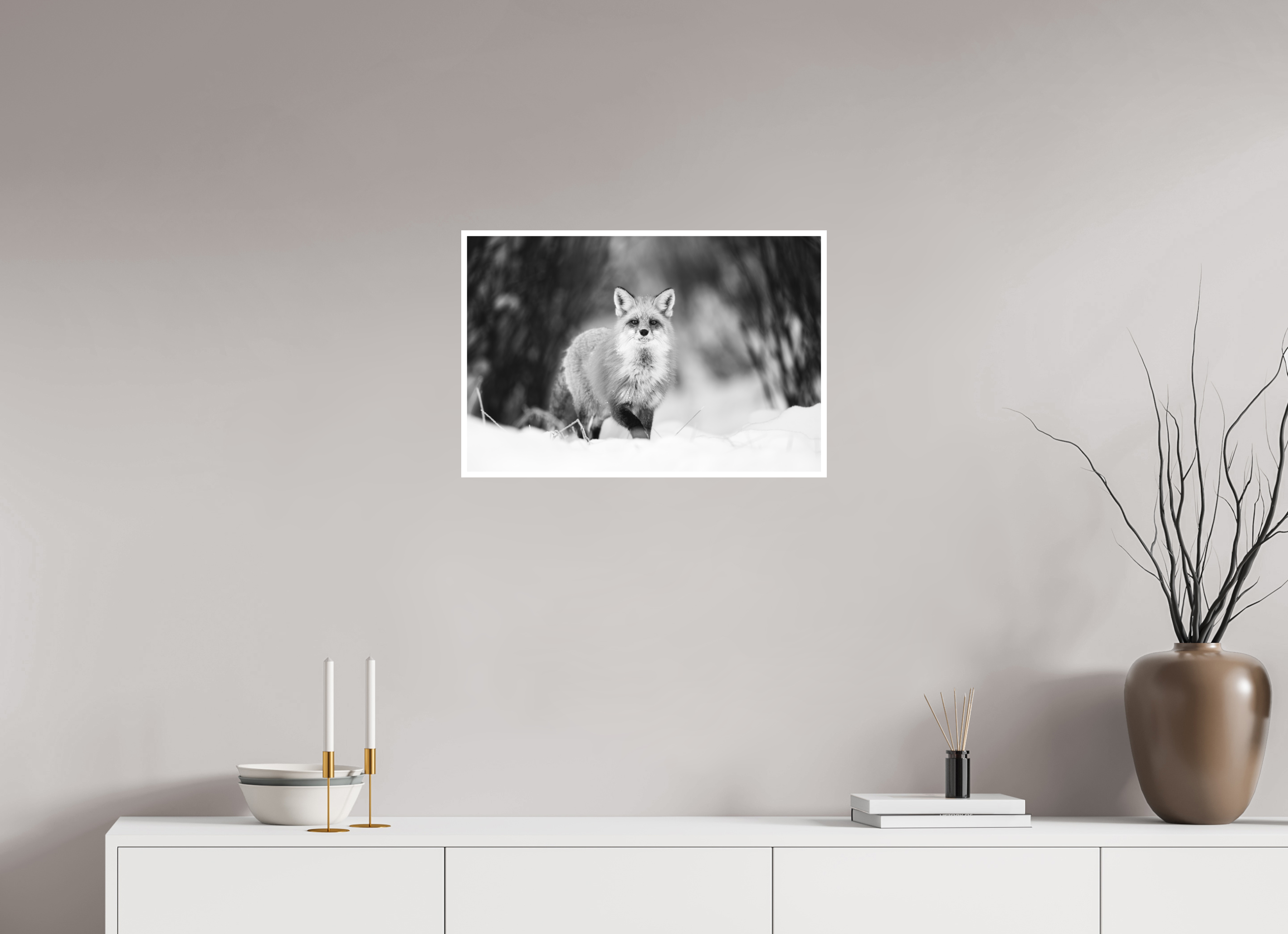 24 x 16″, Hahnemühle Photo Rag Silent Hunter of the Snow