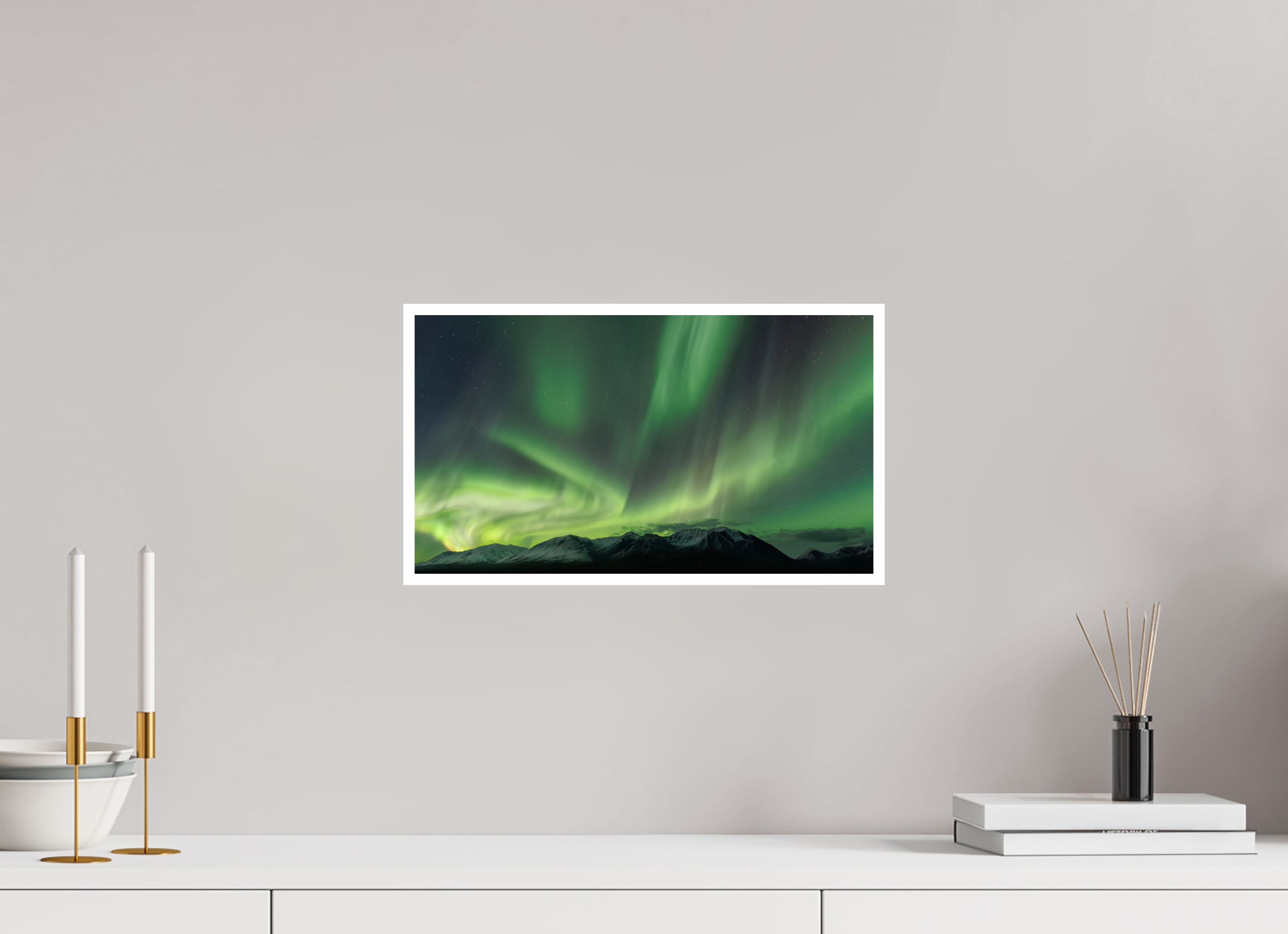 16 x 9″, Photo Rag Baryta Aurora Over Talkeetna
