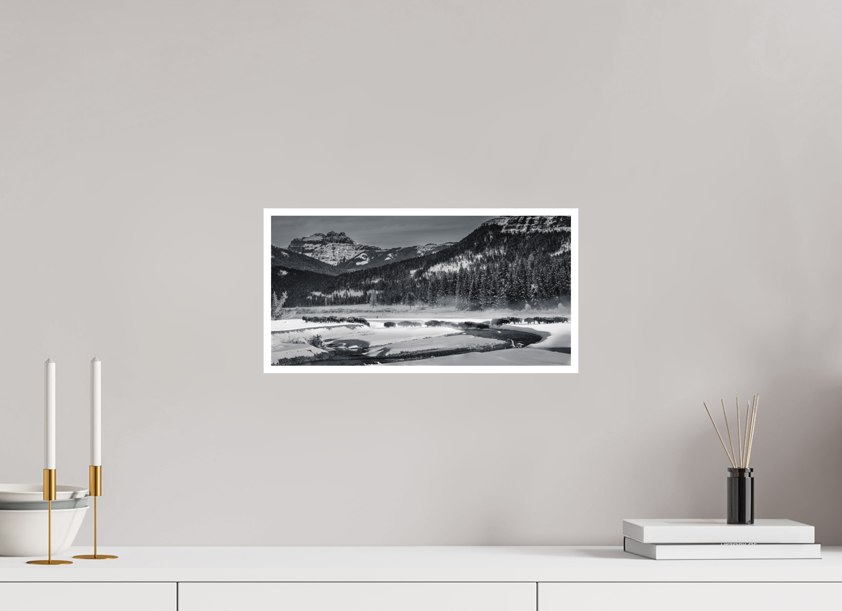 16 x 8″, Hahnemühle Photo Rag Return to the Lamar