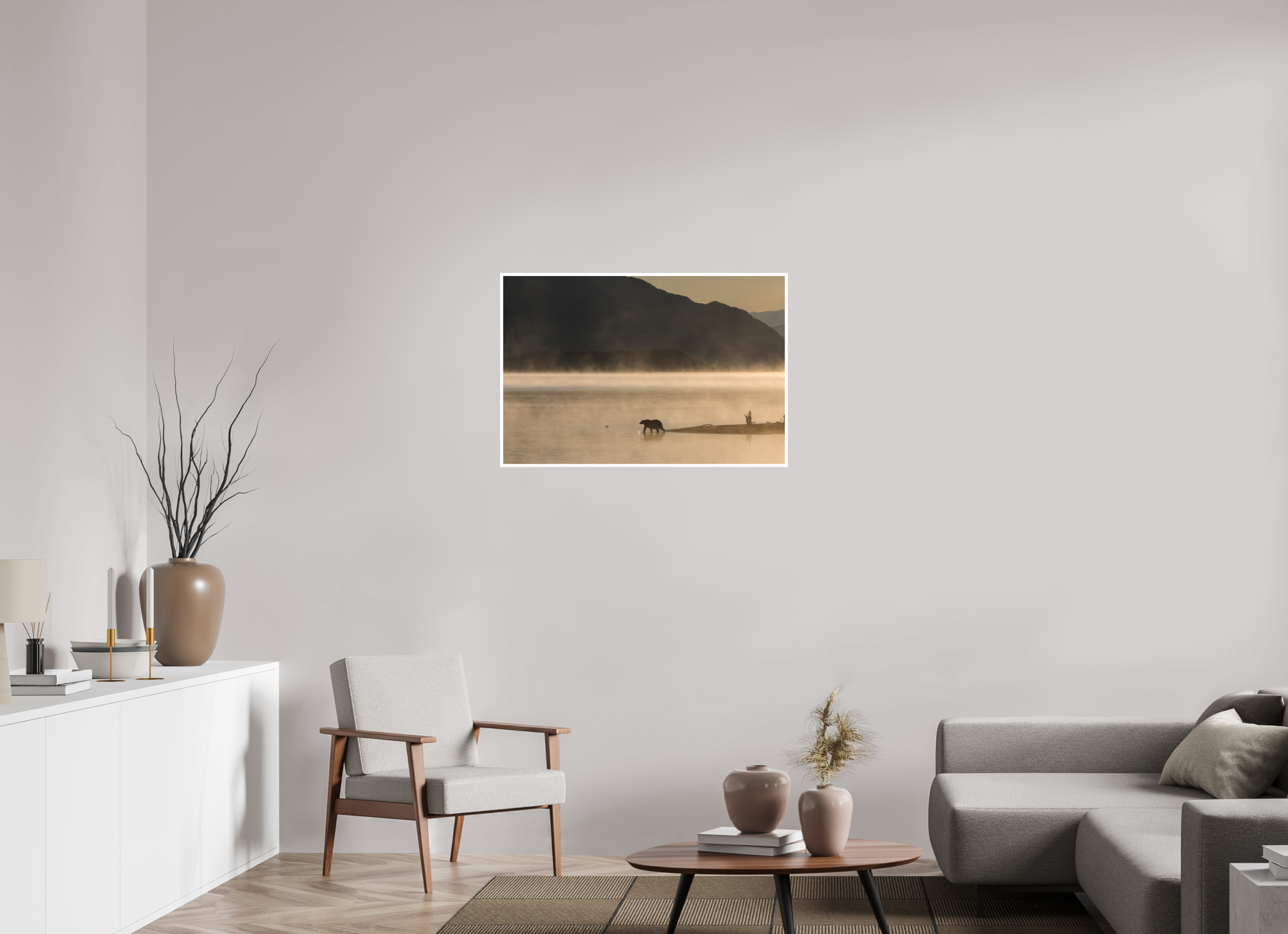 36 x 24″, Hahnemühle German Etching A Bears Sunrise