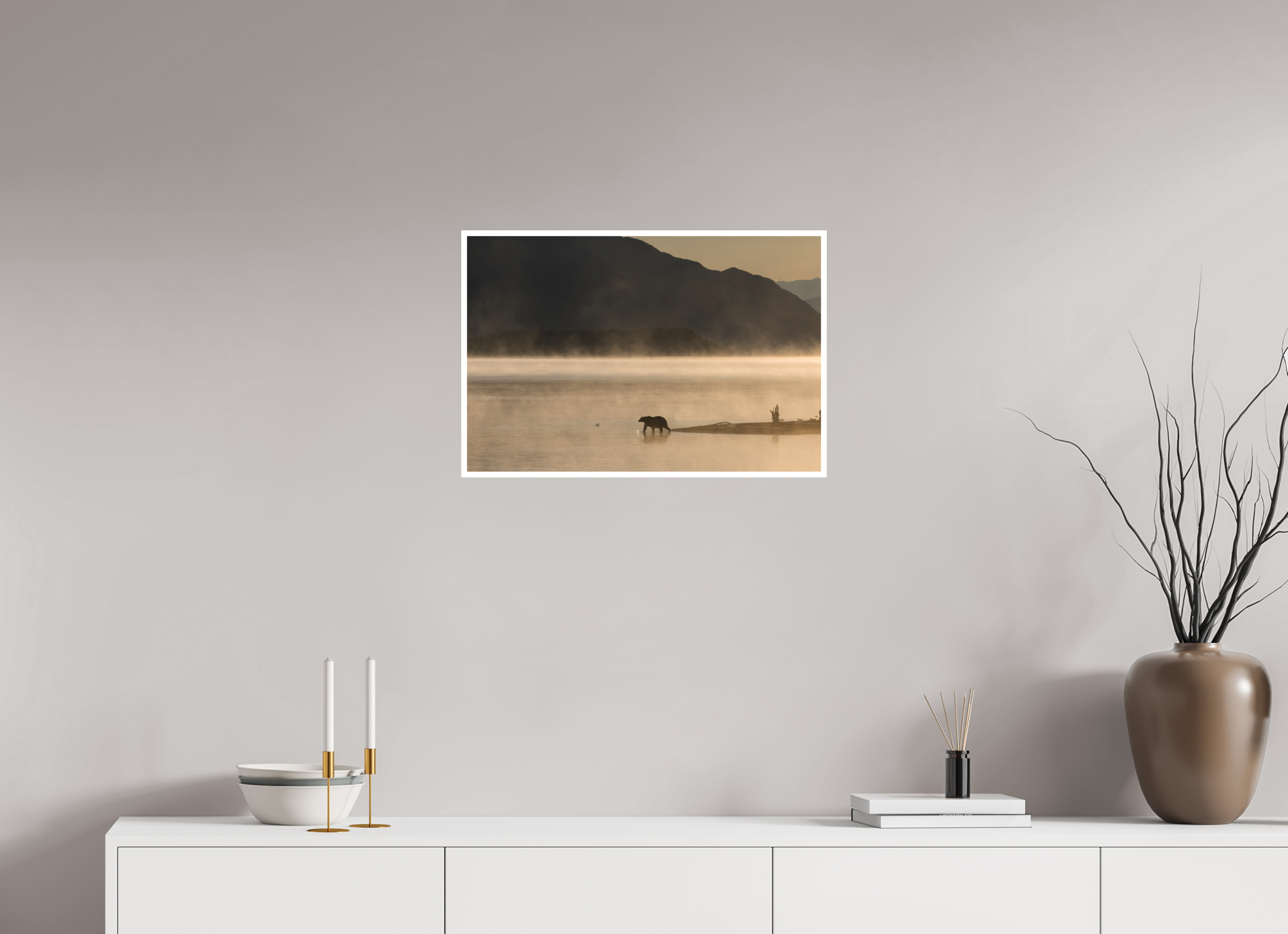 24 x 16″, Hahnemühle German Etching A Bears Sunrise